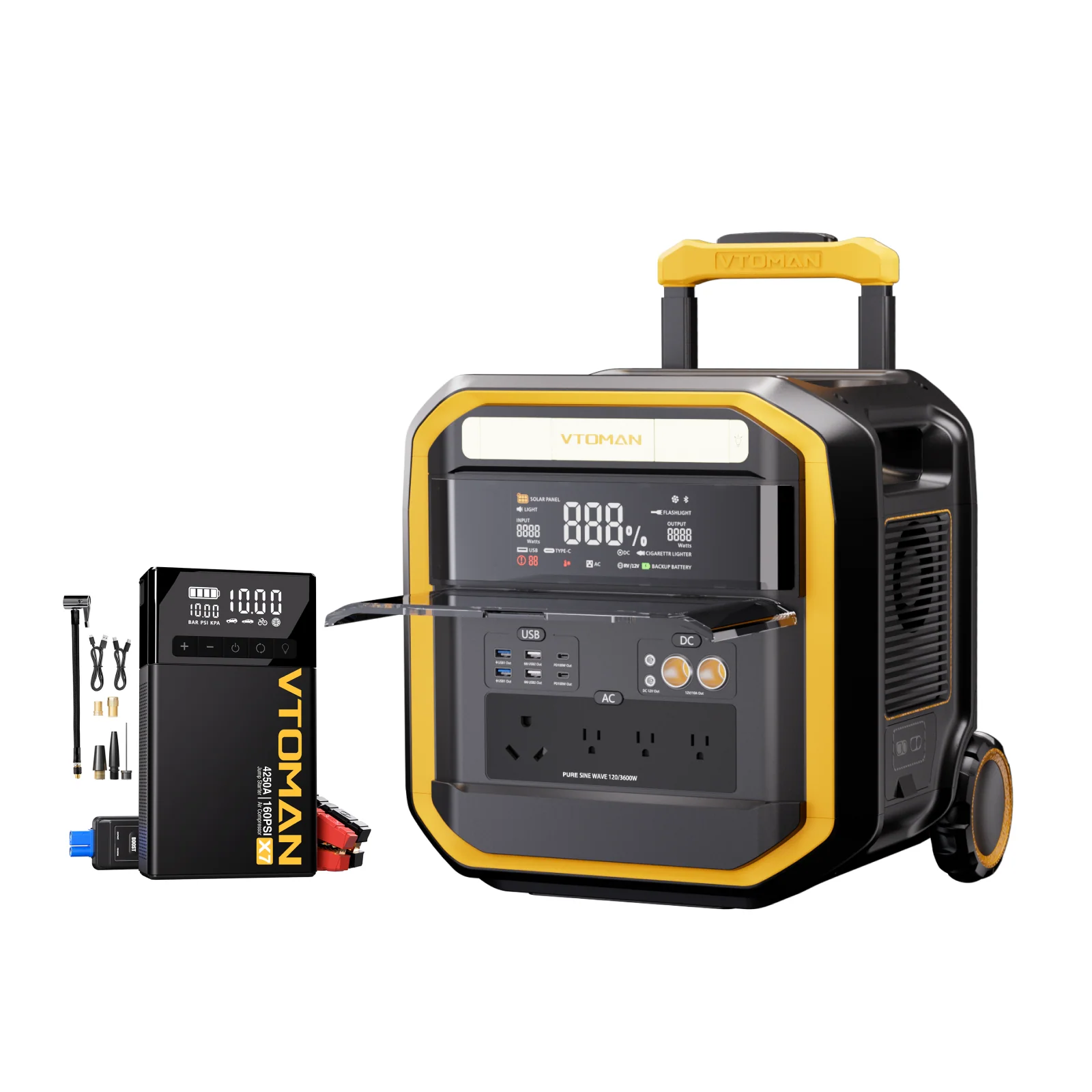 VTOMAN FlashSpeed Pro 3600 Portable Power Station - Image 9