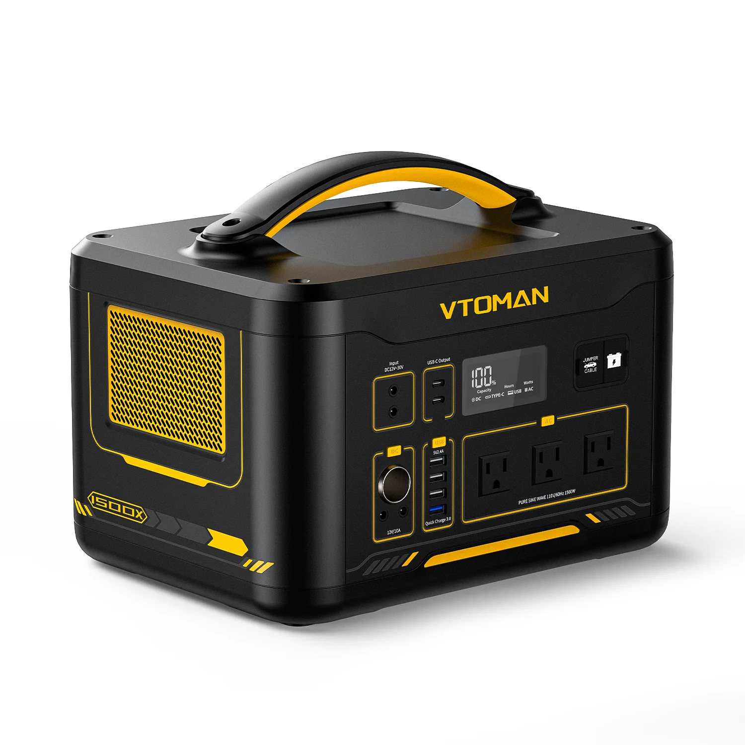 VTOMAN Jump 1500X/2376Wh with 110W Solar Panel - Image 3
