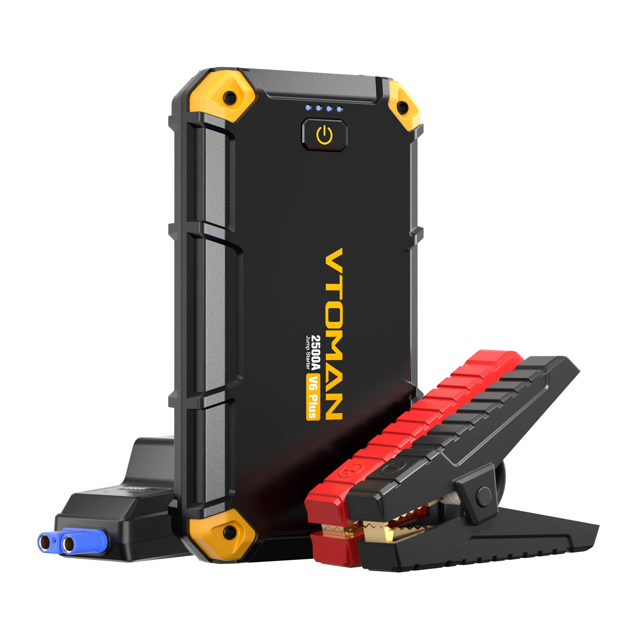 VTOMAN V6 PLUS 2500A Car Jump Starter,Portable Battery Jumper for 12V Vehicles(6.0L Gas/4.0L Diesel),10000mAh Power Bank Fast Charging & Jumper Cables,V6 Plus - Image 9
