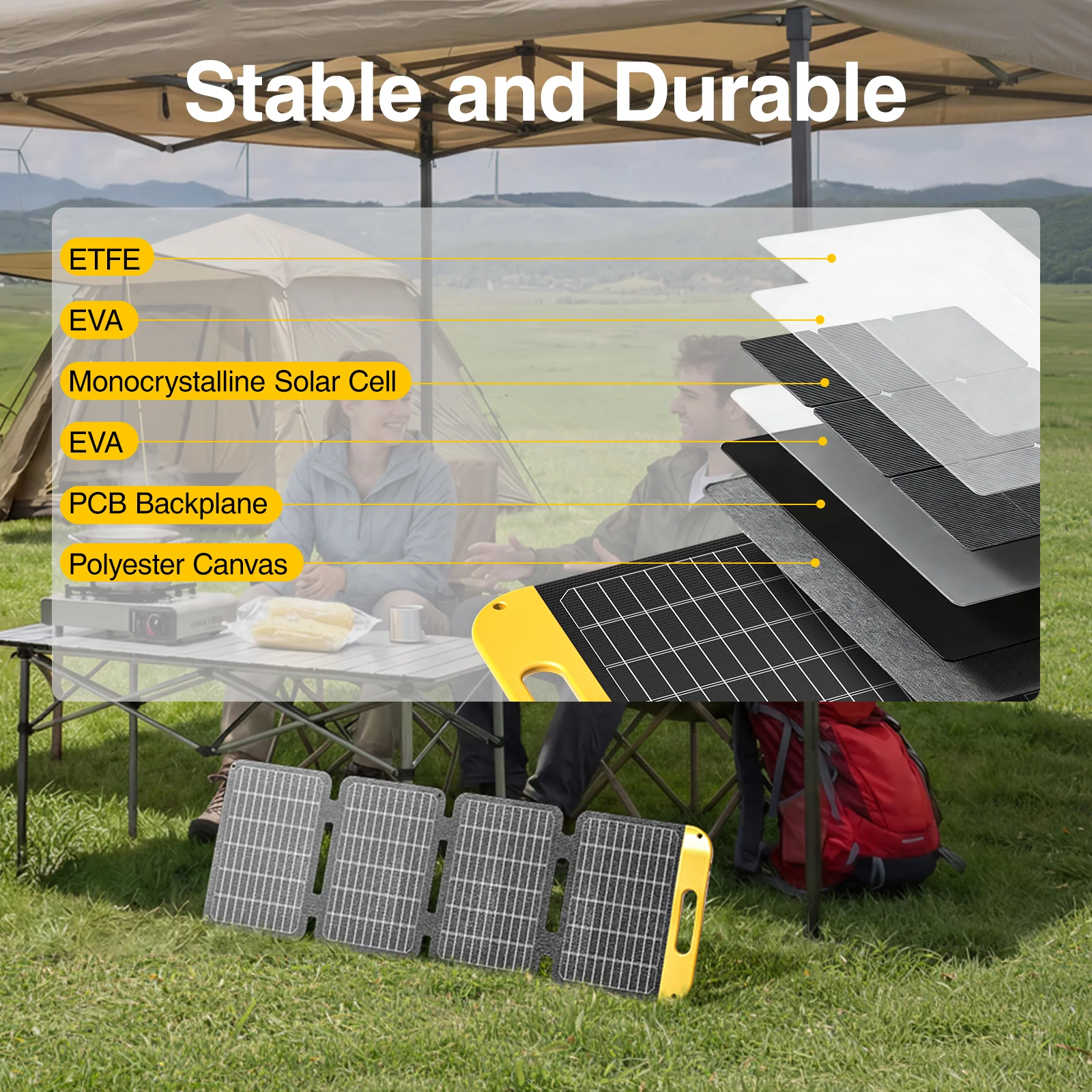 VTOMAN 40W Portable Solar Panel - Image 3
