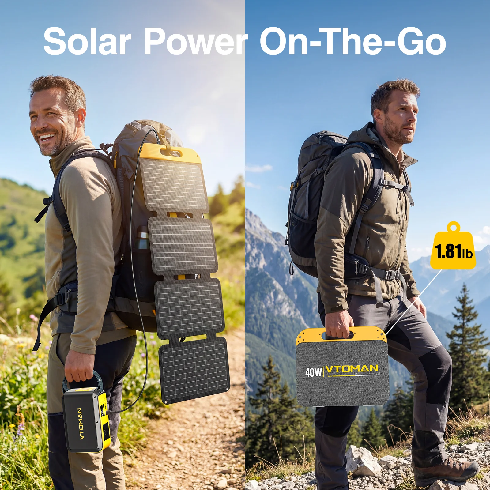 VTOMAN 40W Portable Solar Panel - Image 7