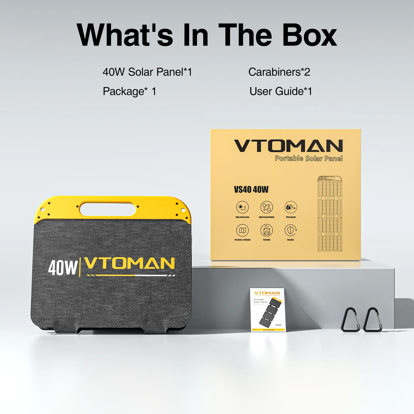 VTOMAN 40W Portable Solar Panel - Image 9