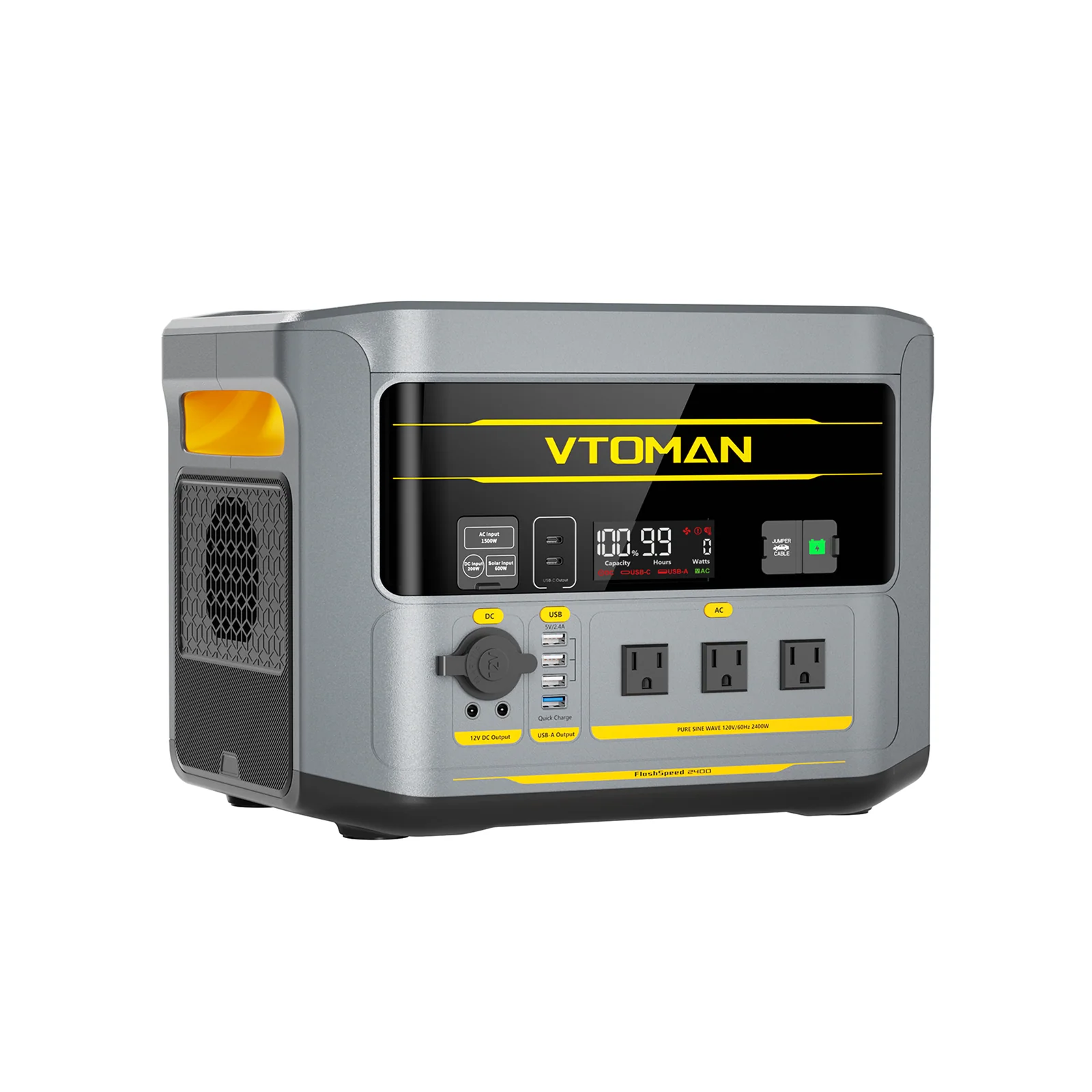 VTOMAN FlashSpeed 2400  with 200W Pro Solar Panel - Image 5