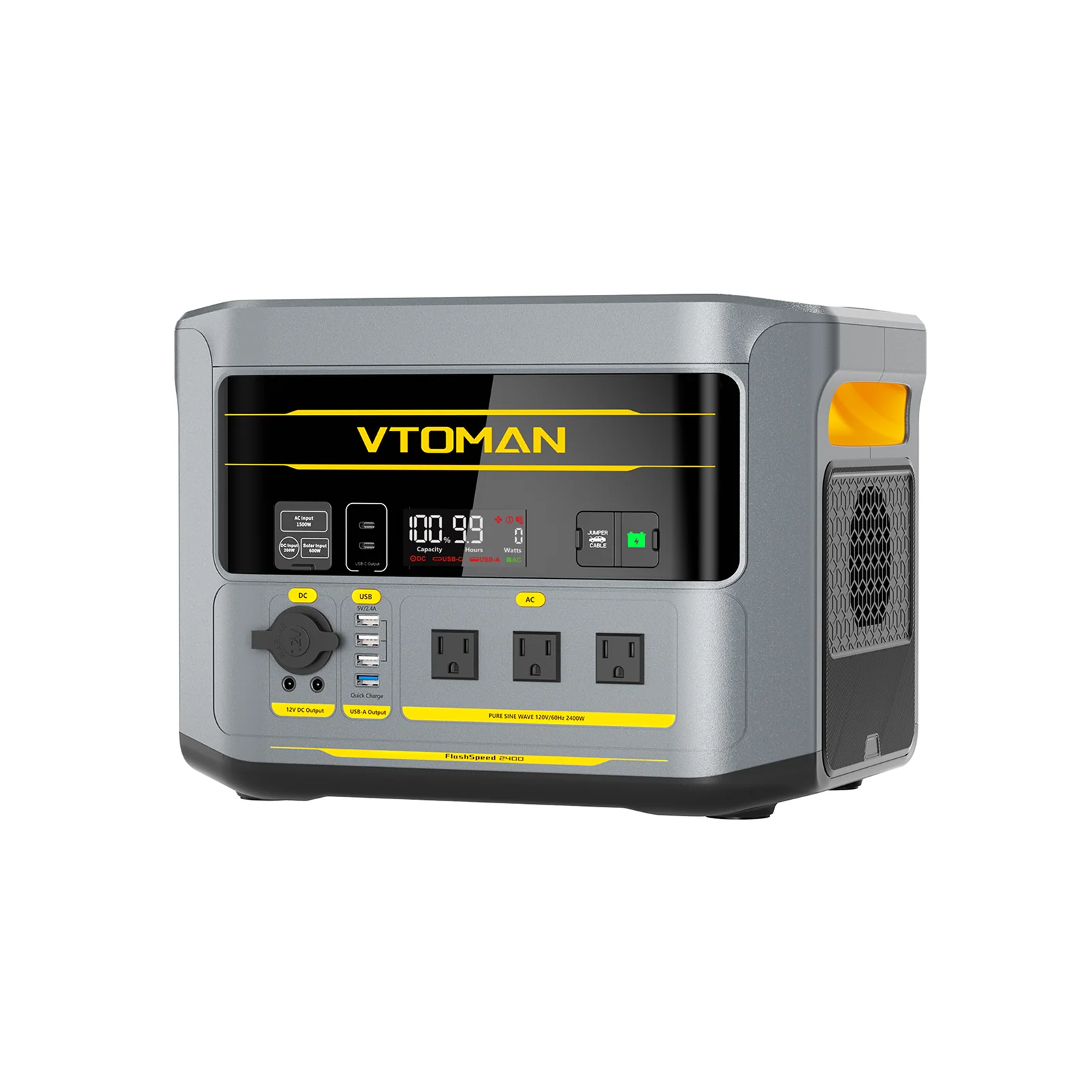 VTOMAN FlashSpeed 2400  with 200W Pro Solar Panel - Image 7