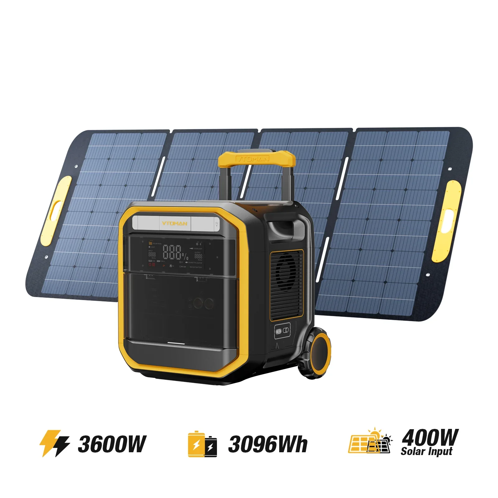 VTOMAN FlashSpeed Pro 3600 Portable Power Station - Image 8
