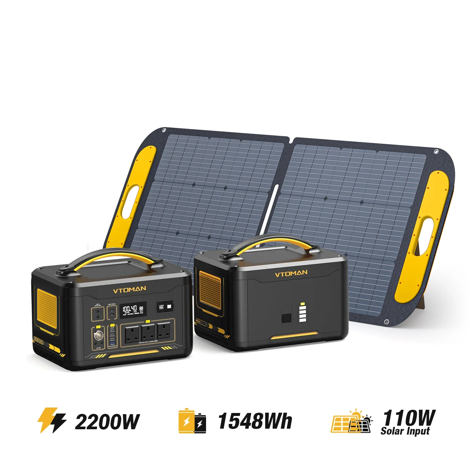 VTOMAN Jump 1800/3096Wh with 110W Solar Panel - Image 10